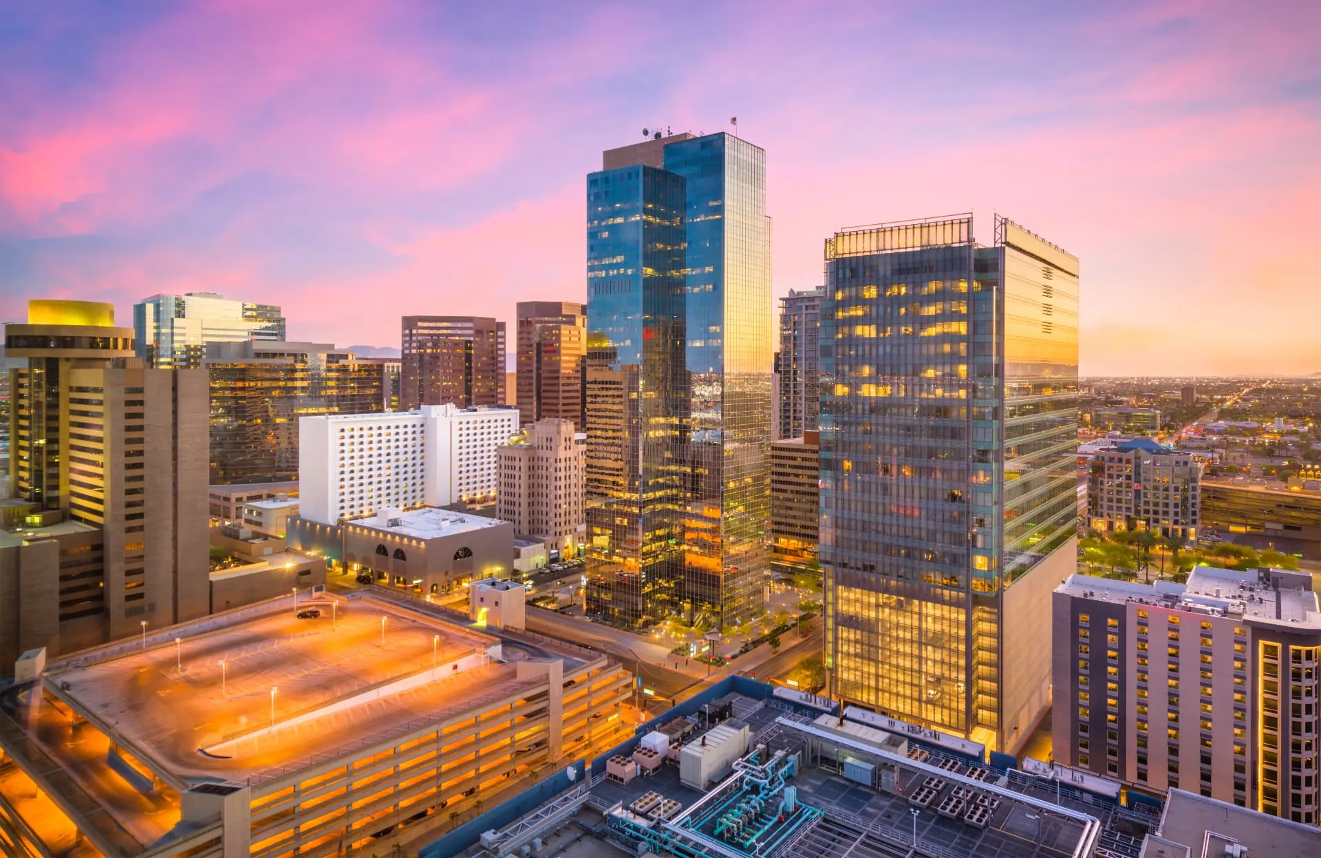 Downtown Phoenix high-rise towers, rope access, confined space rescue and safety services in Phoenix, AZ