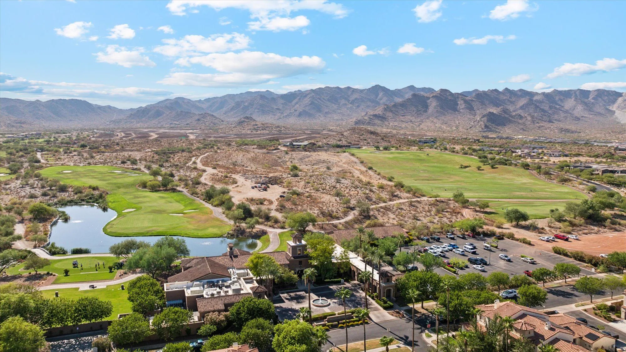 Aerial view of a Buckeye area community with the Estrella Mountains behind, rope access, confined space rescue and safety services in Buckeye, AZ